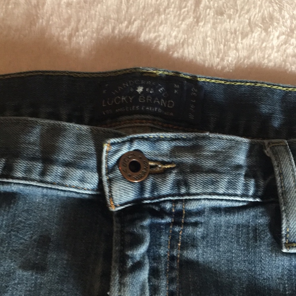 Lucky Brand zip front straight leg jeans size 36/32